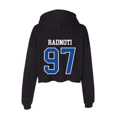 Georgia State - NCAA Football : Spencer Radnoti - Women's Crop Fleece Hoodie-1
