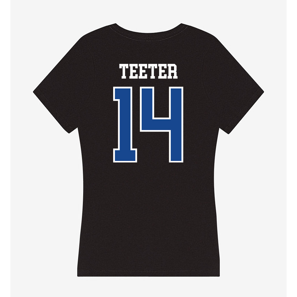 Georgia State - NCAA Football : Christian Teeter - Classic Shersey Women's V-Neck T-Shirt-1