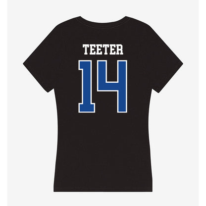 Georgia State - NCAA Football : Christian Teeter - Classic Shersey Women's V-Neck T-Shirt-1