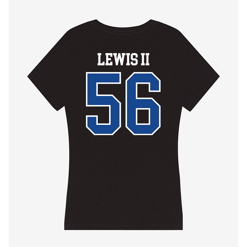 Georgia State - NCAA Football : Fuches Lewis II - Classic Shersey Women's V-Neck T-Shirt-1