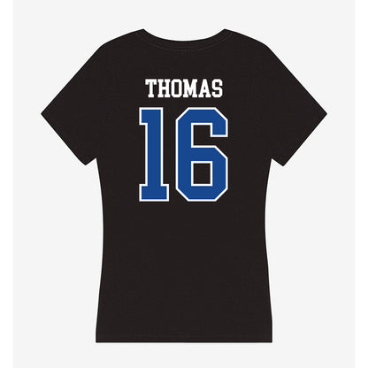 Georgia State - NCAA Football : Bishop Thomas - Classic Shersey Women's V-Neck T-Shirt-1