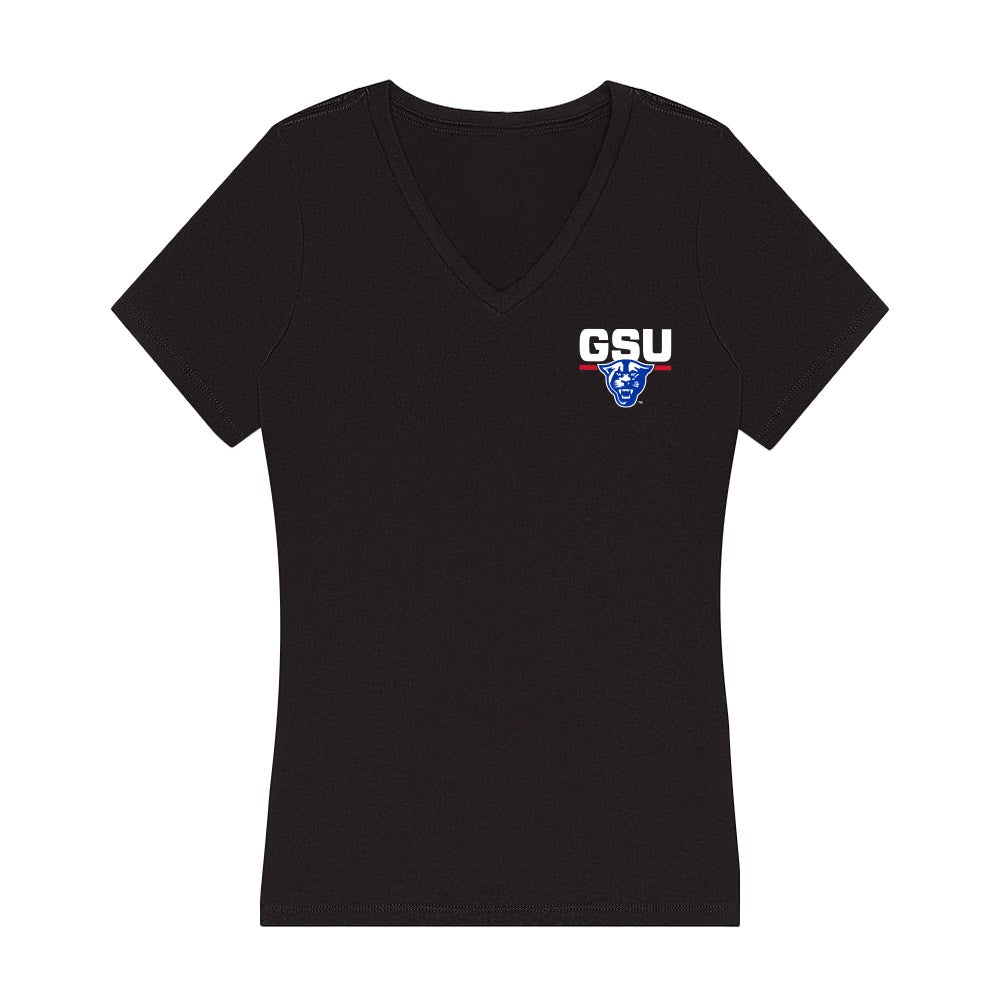 Georgia State - NCAA Football : Josiah Pope - Classic Shersey Women's V-Neck T-Shirt-0