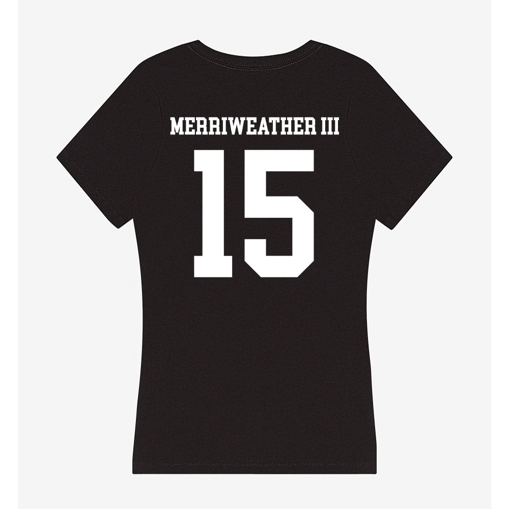 UTPB - NCAA Football : Edwin Merriweather III - Women's V-Neck T-Shirt-1