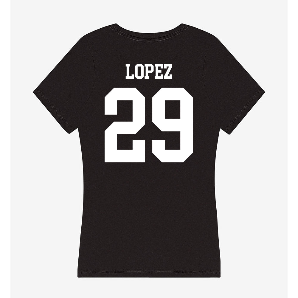 UTPB - NCAA Football : Dominic Lopez - Women's V-Neck T-Shirt-1