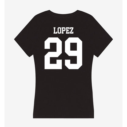 UTPB - NCAA Football : Dominic Lopez - Women's V-Neck T-Shirt-1