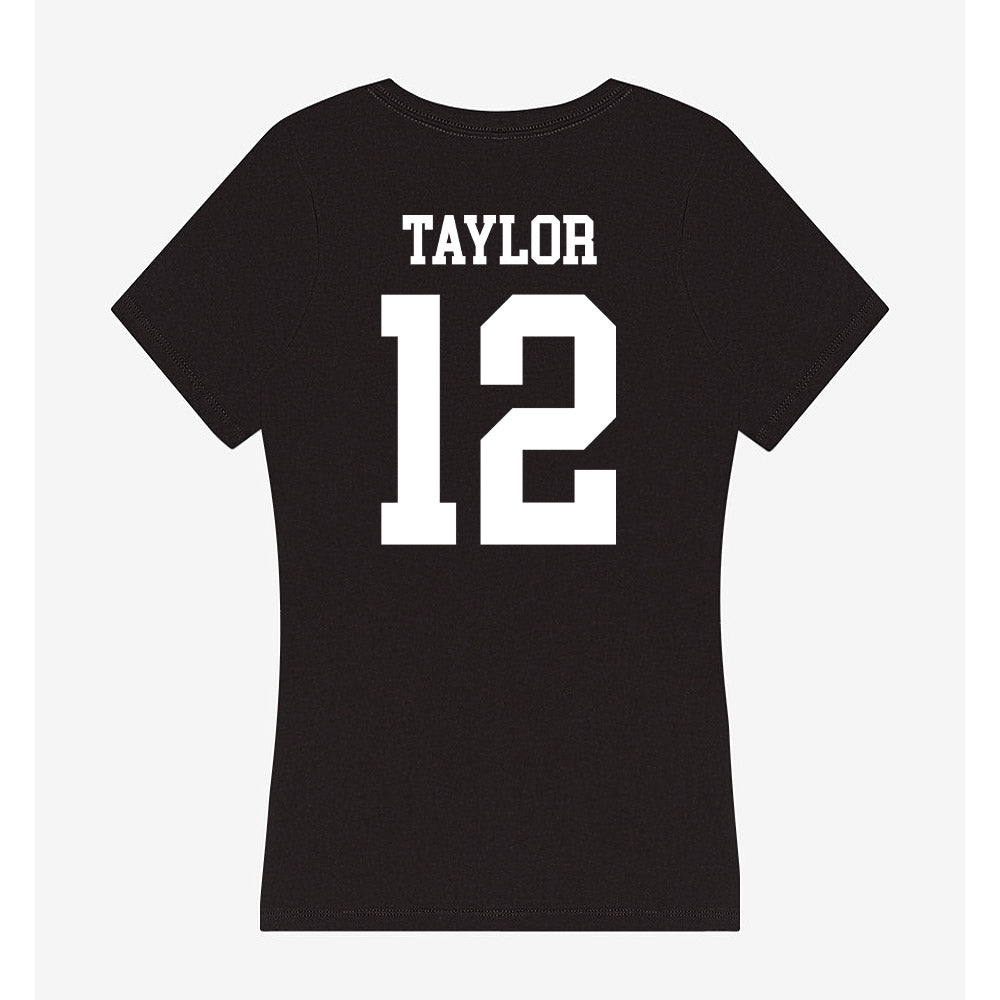 UTPB - NCAA Men's Basketball : Sharrod Taylor - Women's V-Neck T-Shirt-1
