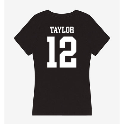 UTPB - NCAA Men's Basketball : Sharrod Taylor - Women's V-Neck T-Shirt-1
