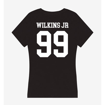 UTPB - NCAA Football : Calvin TANK Wilkins Jr - Women's V-Neck T-Shirt-1