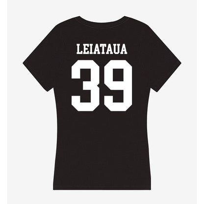 UTPB - NCAA Football : Eli Leiataua - Women's V-Neck T-Shirt-1