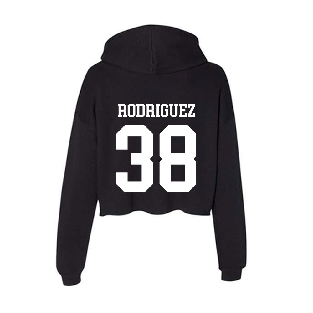UTPB - NCAA Baseball : Christian Rodriguez - Women's Crop Fleece Hoodie-1