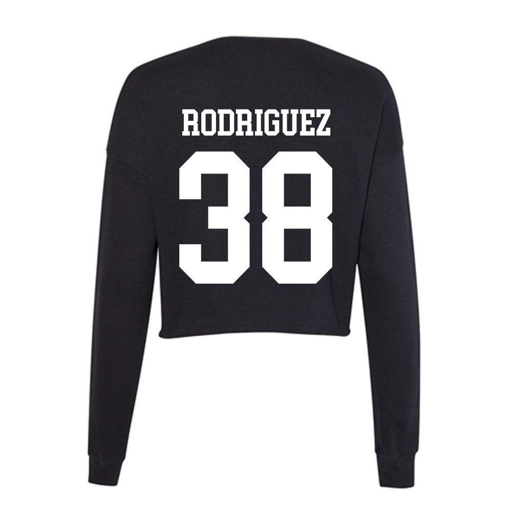 UTPB - NCAA Baseball : Christian Rodriguez - Women's Cropped Crew Fleece-1