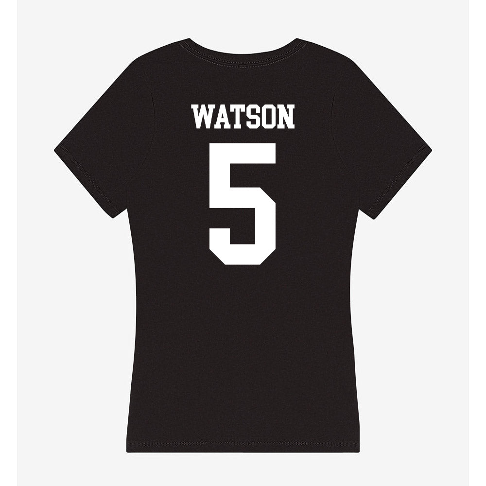 UTPB - NCAA Men's Basketball : Brady Watson - Women's V-Neck T-Shirt-1