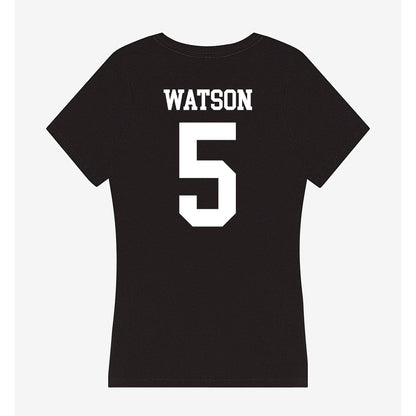 UTPB - NCAA Men's Basketball : Brady Watson - Women's V-Neck T-Shirt-1