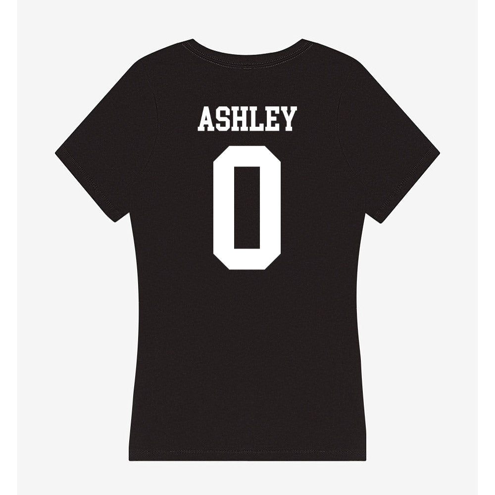UTPB - NCAA Football : Ahmarion Ashley - Women's V-Neck T-Shirt-1