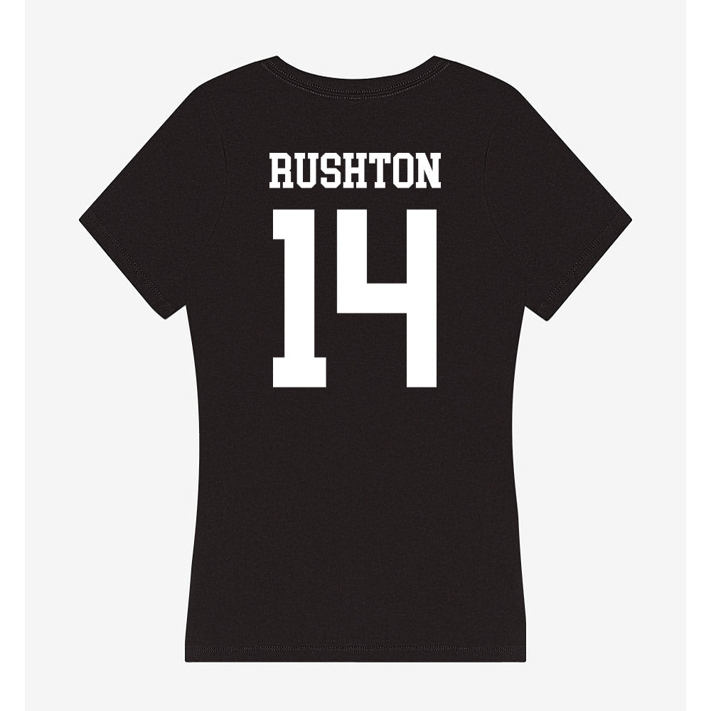 UTPB - NCAA Women's Basketball : Taysha Rushton - Women's V-Neck T-Shirt-1