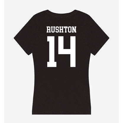 UTPB - NCAA Women's Basketball : Taysha Rushton - Women's V-Neck T-Shirt-1