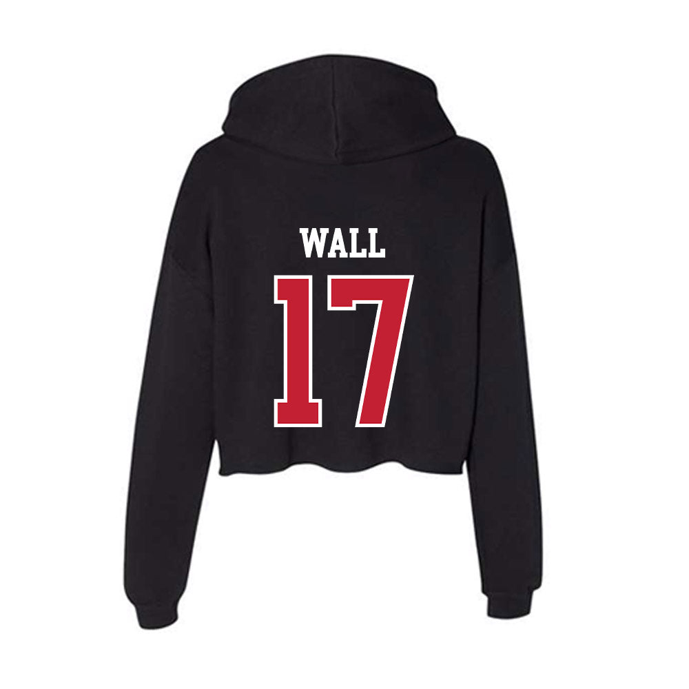 St. Johns - NCAA Baseball : Carter Wall - Classic Shersey Women's Crop Fleece Hoodie-1