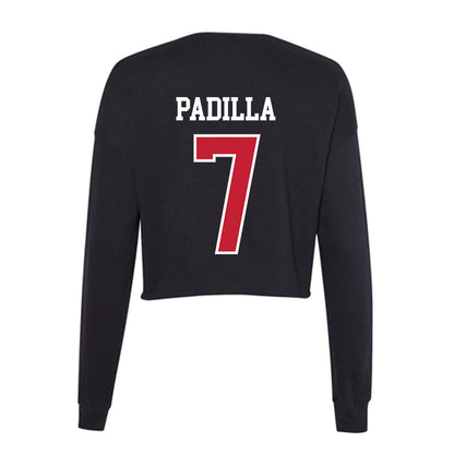 St. Johns - NCAA Men's Soccer : Ezekiel Padilla - Classic Shersey Women's Cropped Crew Fleece-1