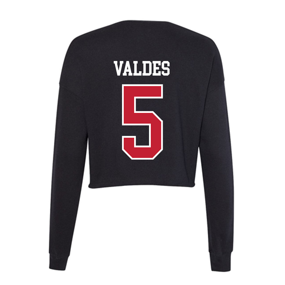St. Johns - NCAA Baseball : Roberto Valdes - Classic Shersey Women's Cropped Crew Fleece-1