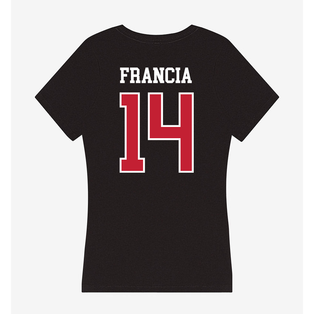 St. Johns - NCAA Softball : Loreley Francia - Classic Shersey Women's V-Neck T-Shirt-1