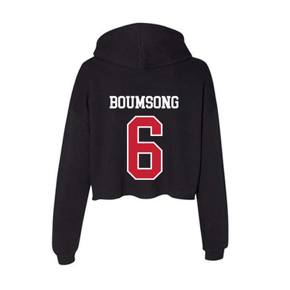 St. Johns - NCAA Men's Soccer : Camron Boumsong - Classic Shersey Women's Crop Fleece Hoodie-1
