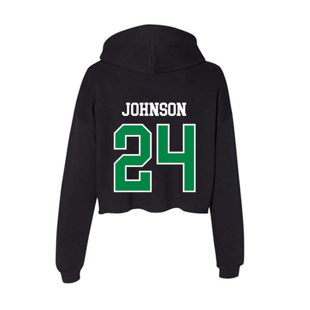 USC Upstate - NCAA Men's Basketball : Chico Johnson - Women's Crop Fleece Hoodie-1