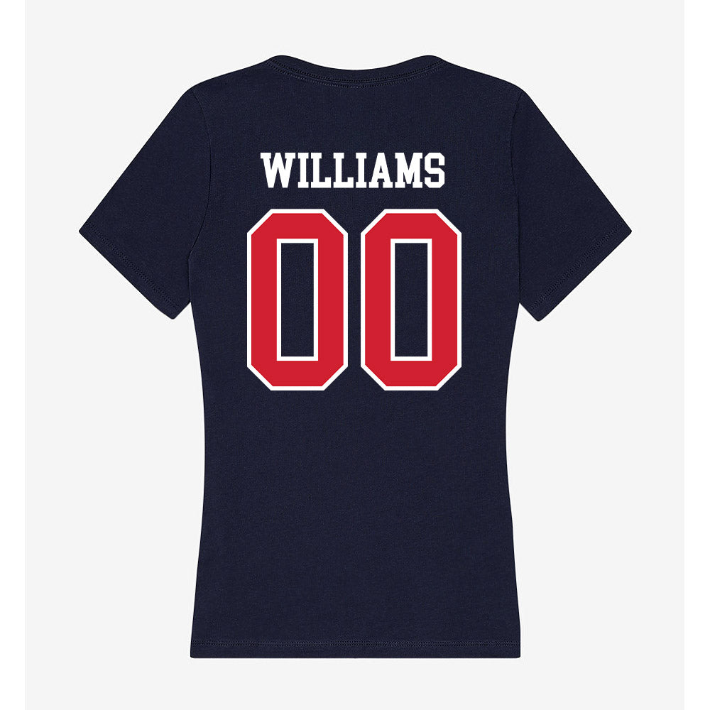 Robert Morris - NCAA Football : Chyco Williams - Women's V-Neck T-Shirt-1