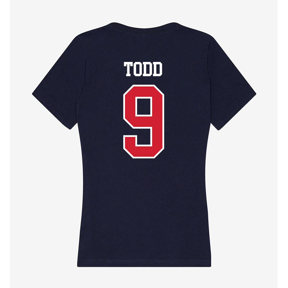 Robert Morris - NCAA Women's Volleyball : Layla Todd - Women's V-Neck T-Shirt-1