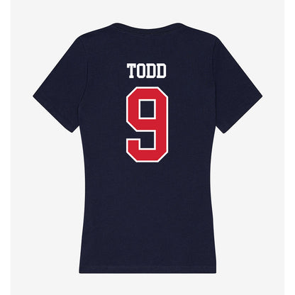 Robert Morris - NCAA Women's Volleyball : Layla Todd - Women's V-Neck T-Shirt-1