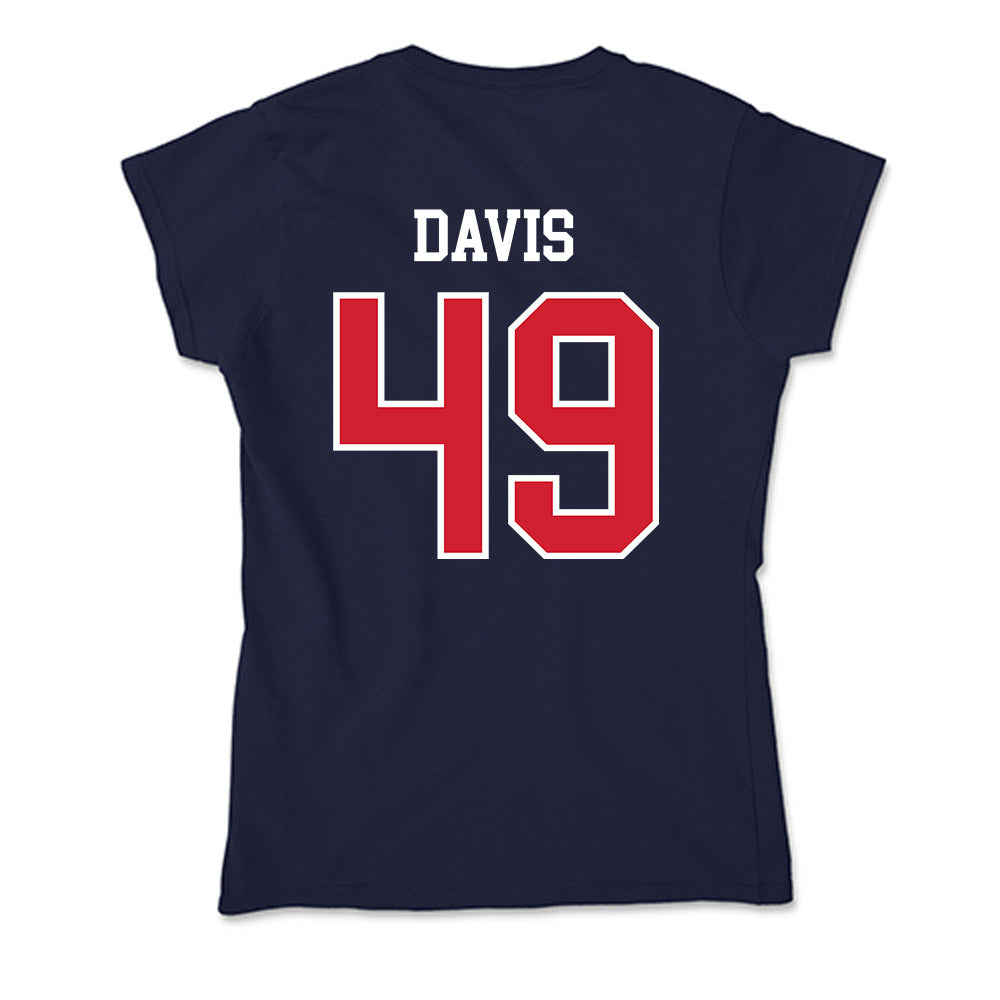 Robert Morris - NCAA Men's Lacrosse : Cristian Davis - Soft Style Women’s T-Shirt-1