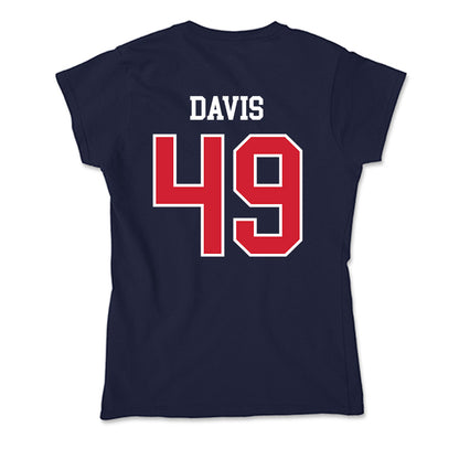 Robert Morris - NCAA Men's Lacrosse : Cristian Davis - Soft Style Women’s T-Shirt-1
