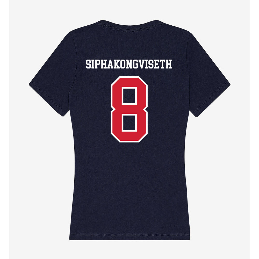 Robert Morris - NCAA Women's Volleyball : Maddie Siphakongviseth - Women's V-Neck T-Shirt-1