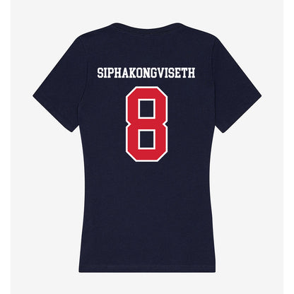 Robert Morris - NCAA Women's Volleyball : Maddie Siphakongviseth - Women's V-Neck T-Shirt-1