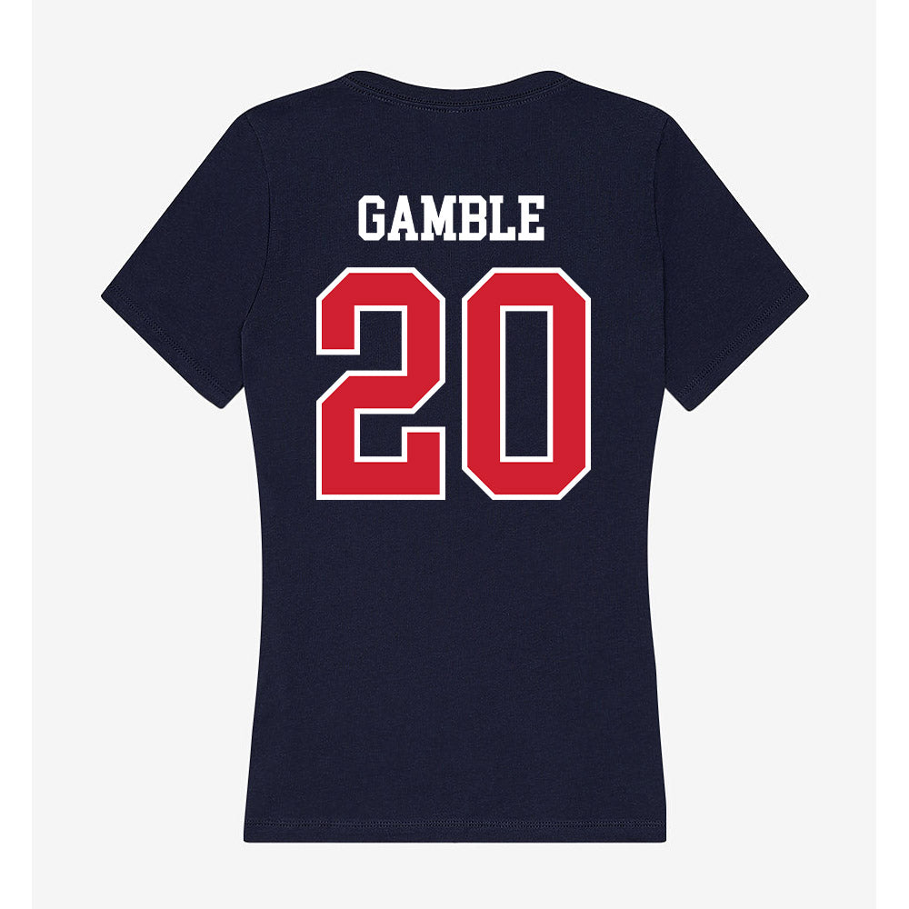 Robert Morris - NCAA Women's Soccer : Shauna Gamble - Women's V-Neck T-Shirt-1