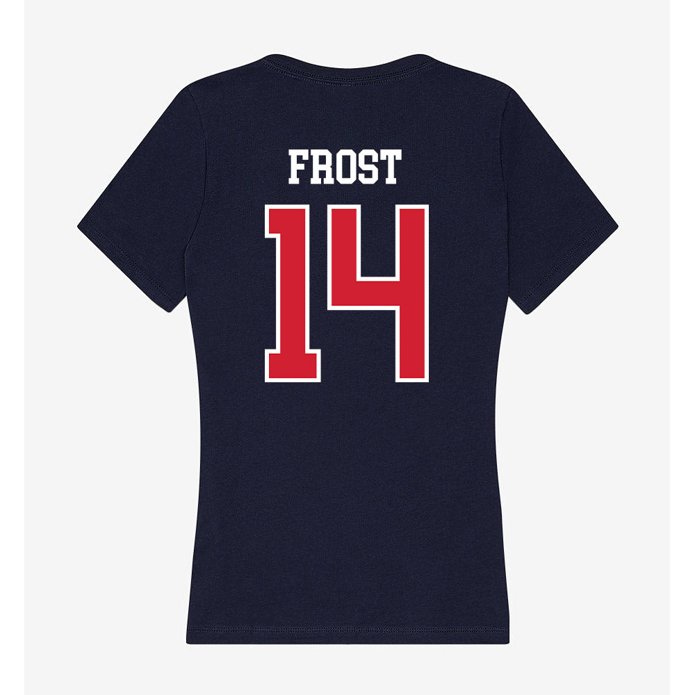 Robert Morris - NCAA Women's Volleyball : Natalie Frost - Women's V-Neck T-Shirt-1