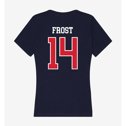 Robert Morris - NCAA Women's Volleyball : Natalie Frost - Women's V-Neck T-Shirt-1