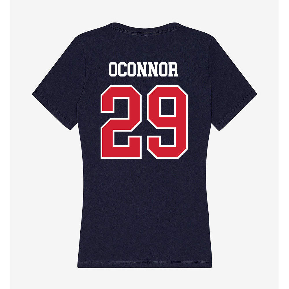 Robert Morris - NCAA Softball : Delaney OConnor - Women's V-Neck T-Shirt-1