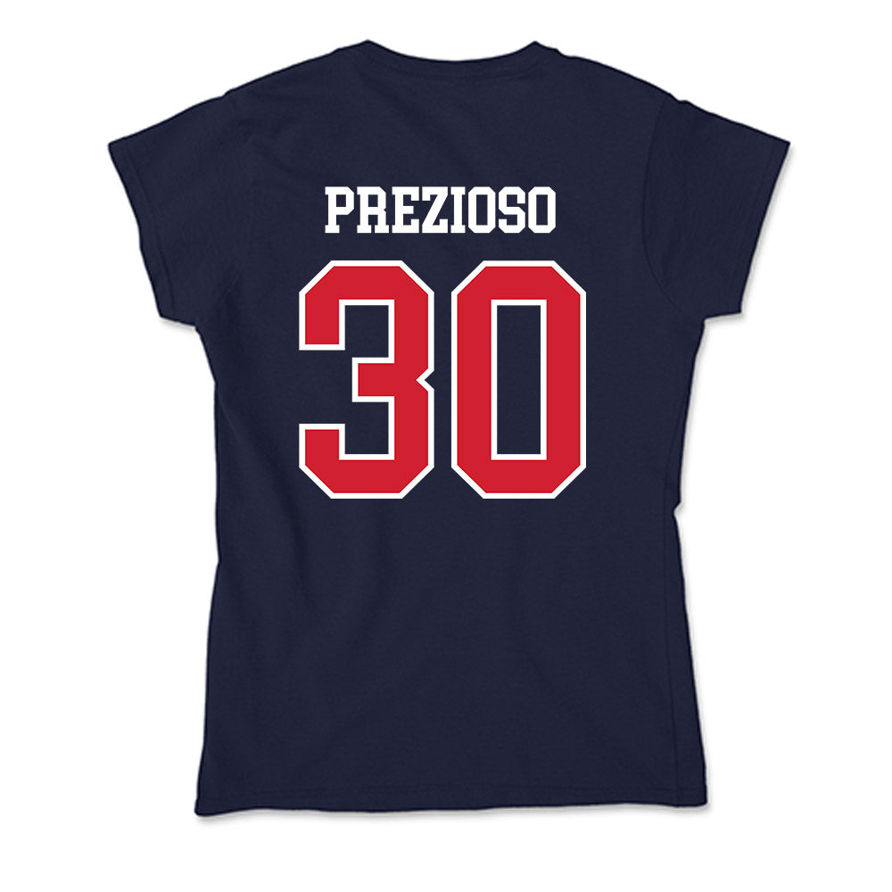 Robert Morris - NCAA Men's Lacrosse : Luke Prezioso - Soft Style Women’s T-Shirt-1
