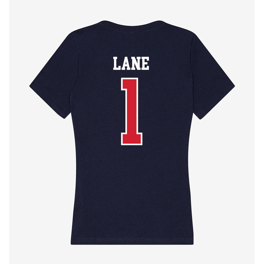 Robert Morris - NCAA Men's Soccer : Josh Lane - Women's V-Neck T-Shirt-1