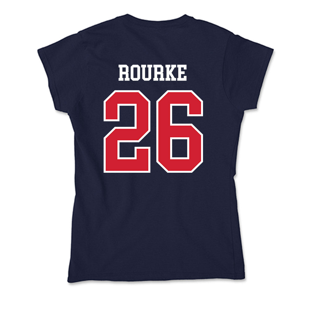 Robert Morris - NCAA Men's Ice Hockey : Braden Rourke - Soft Style Women’s T-Shirt-1