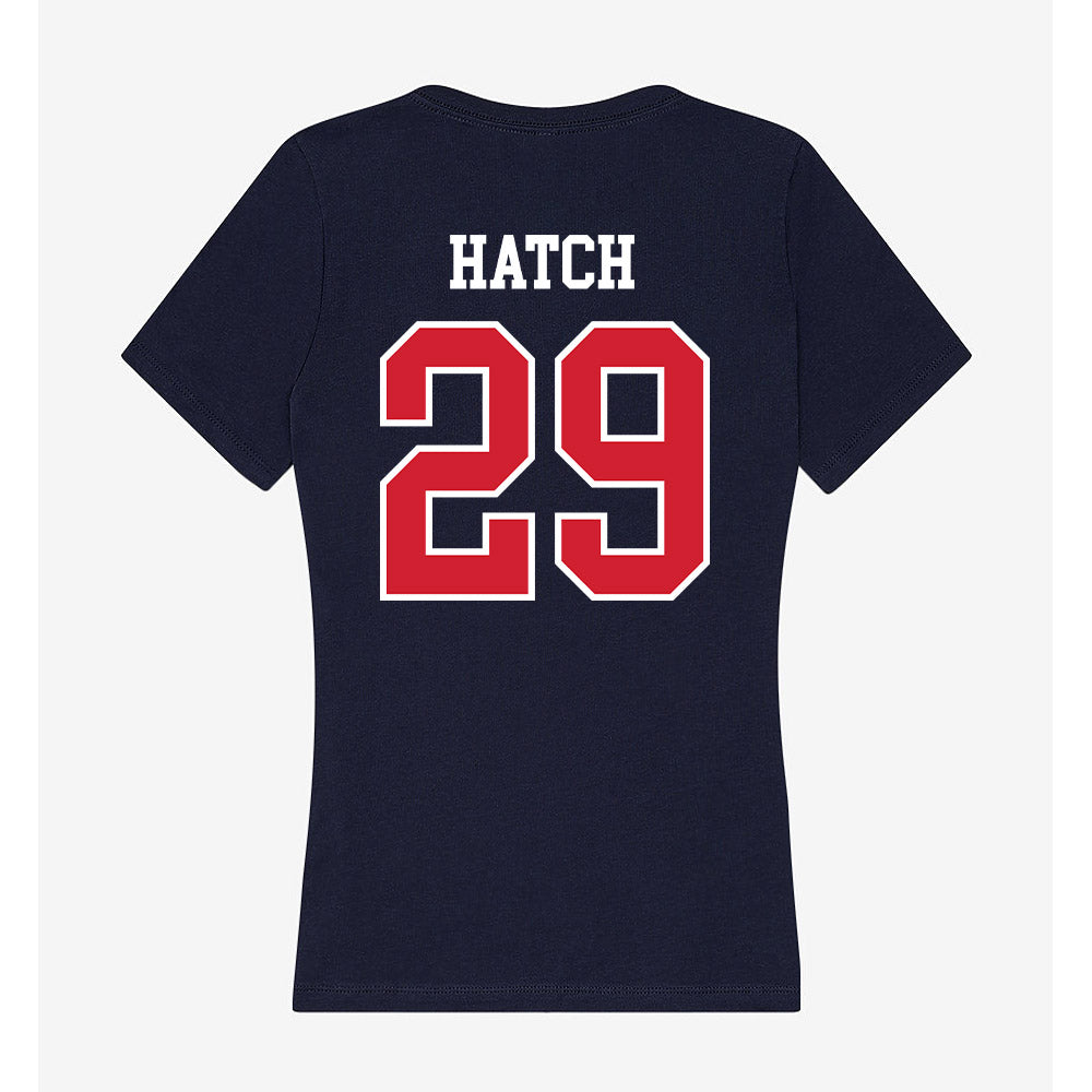 Robert Morris - NCAA Women's Ice Hockey : Maggie Hatch - Women's V-Neck T-Shirt-1