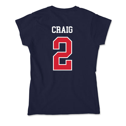 Robert Morris - NCAA Men's Ice Hockey : Michael Craig - Soft Style Women’s T-Shirt-1