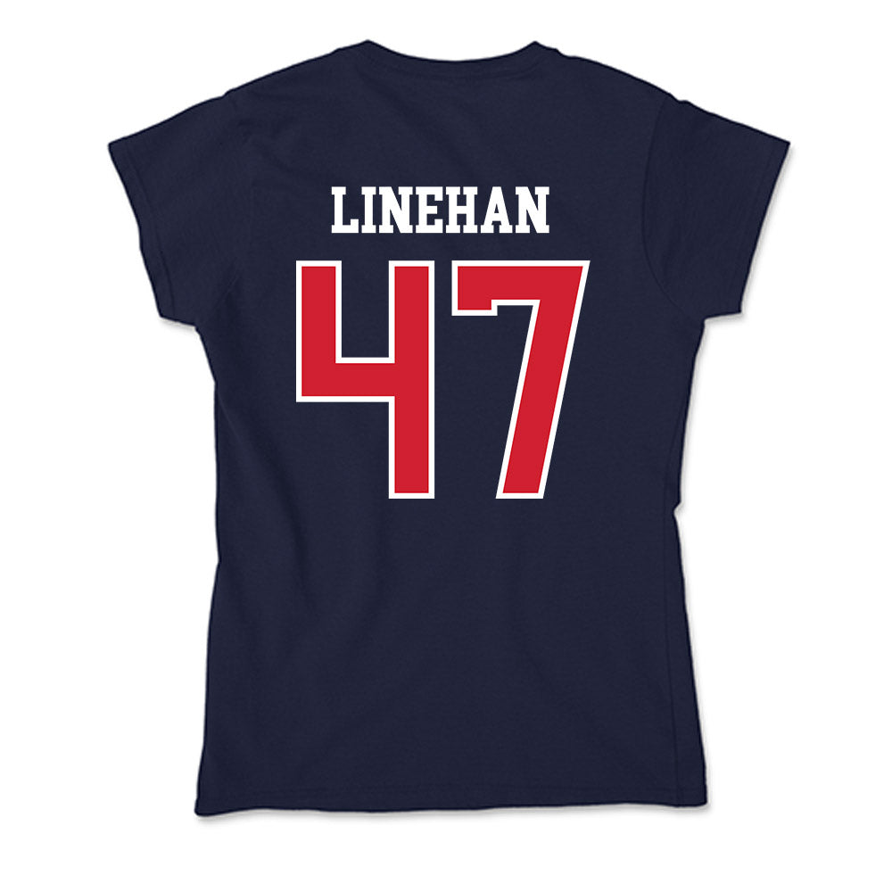 Robert Morris - NCAA Men's Lacrosse : Tommy Linehan - Soft Style Women’s T-Shirt-1