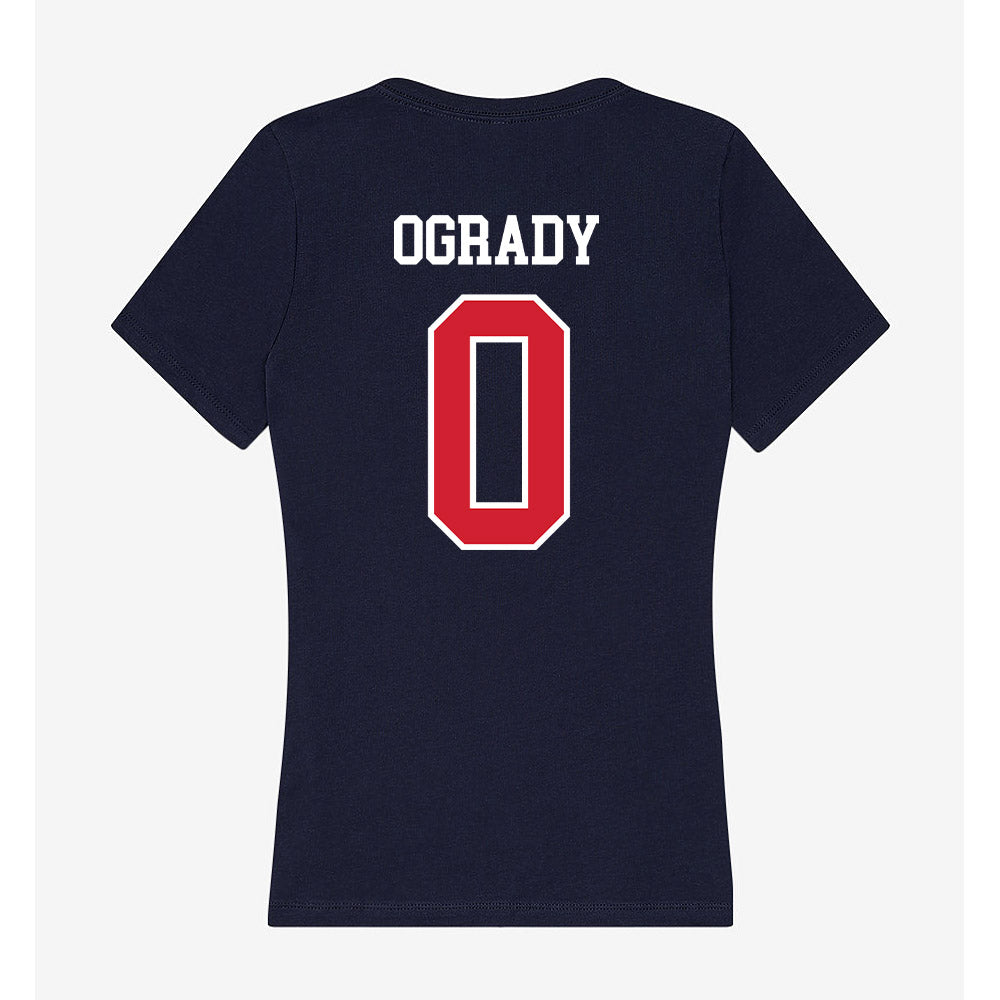 Robert Morris - NCAA Men's Basketball : Tanner OGrady - Women's V-Neck T-Shirt-1