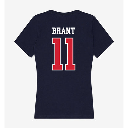 Robert Morris - NCAA Softball : Mary Brant - Women's V-Neck T-Shirt-1