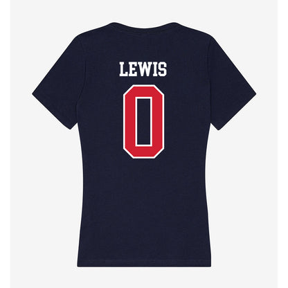 Robert Morris - NCAA Men's Soccer : Chris Lewis - Women's V-Neck T-Shirt-1