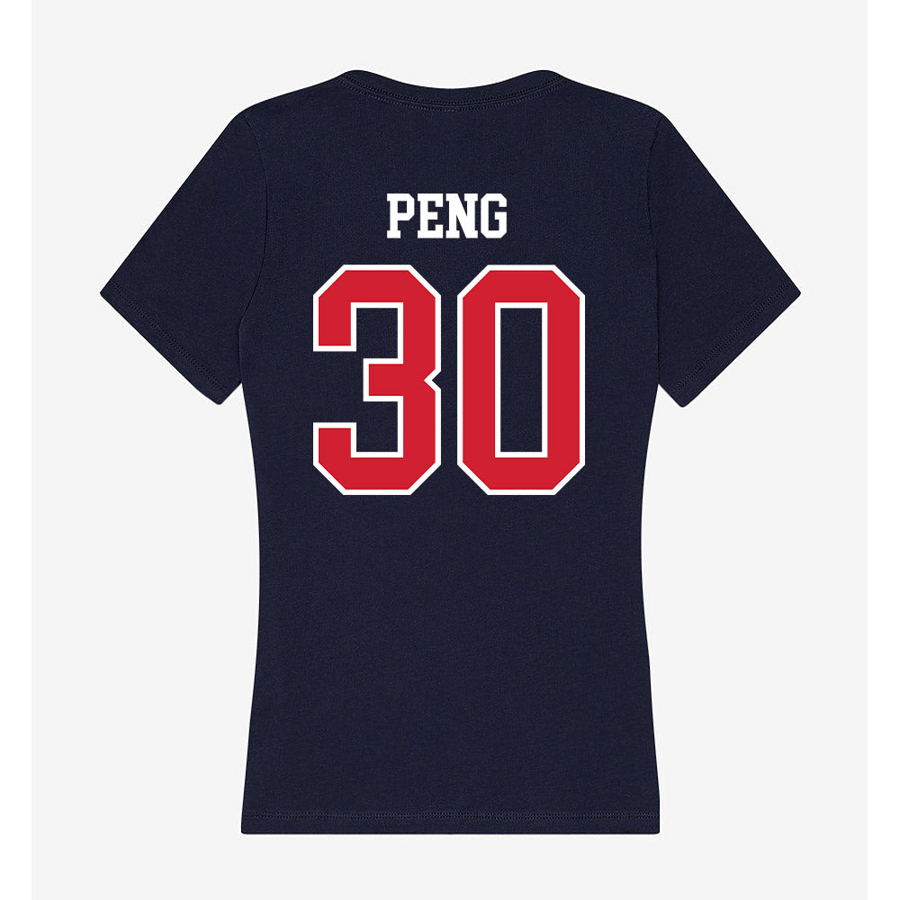 Robert Morris - NCAA Women's Ice Hockey : Yiyi Peng - Women's V-Neck T-Shirt-1