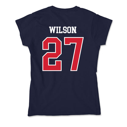 Robert Morris - NCAA Men's Ice Hockey : Trent Wilson - Soft Style Women’s T-Shirt-1
