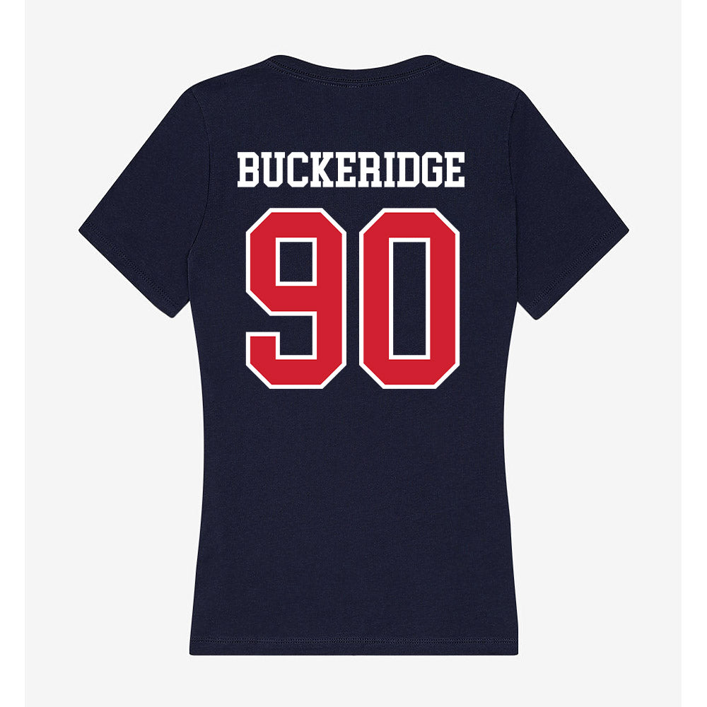 Robert Morris - NCAA Football : Steven Buckeridge - Women's V-Neck T-Shirt-1