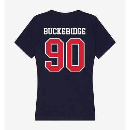 Robert Morris - NCAA Football : Steven Buckeridge - Women's V-Neck T-Shirt-1